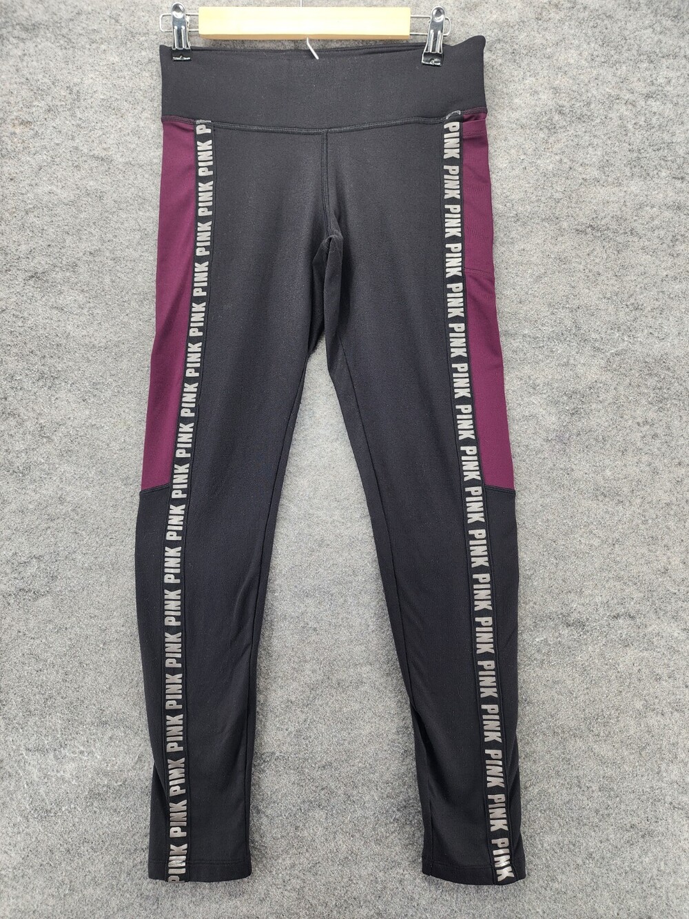 PINK Victoria Secret Leggings Womens Small Cozy Black Purple